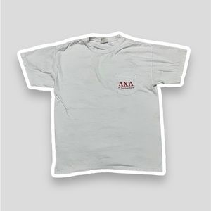 White AXA Tee Large DM Length and Width I’ll add later:)